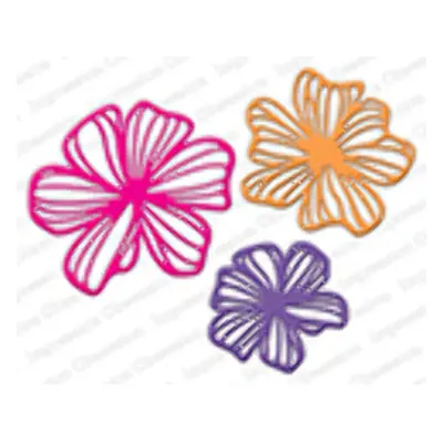 Abstract Flowers Steel Die for Scrapbooking DIE520ZZ