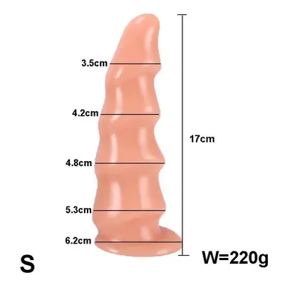 (B-Flesh-S) New Huge Anal Dildo Expansion Anal Plug Big Butt Plug Annal Dilator Masturbator Pros