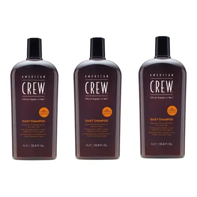 American Crew Daily Moisturizing Shampoo 1000ml x3