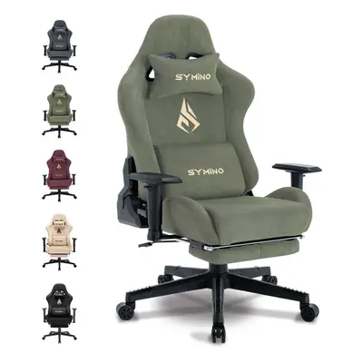 (Green) Symino MP Ergonomic Office Chair Racing Seat Design, Load Capacity 200kg, Adjustable Arm