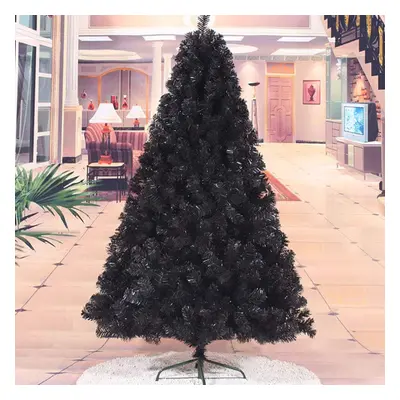 (7FT) Black Christmas Tree with Metal Stand - Halloween & Xmas