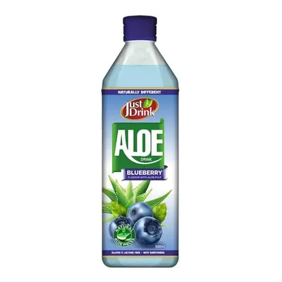 (Pack Of 24) JUST DRNK - ALOE DRINK BLUEBERRY 500ML