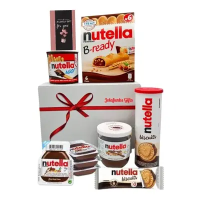 Nutella Ultimate Selection Box Gift hamper-Lovely Card,Chocolate Spread Jar,Nutella biscuits,Nut