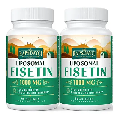 Liposomal Fisetin with Quercetin - High-Potency 1000mg Combo Antioxidant Supplement for Optimal 