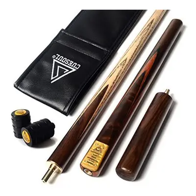 57 Handcraft Jointed Snooker Cue With ExtensionJoint Protector Packed in Leatherette Cue Bag D30