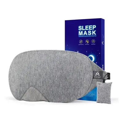 Mavogel Cotton Sleep Eye Mask - Updated Design Light Blocking Sleep Mask, Soft and Comfortable N