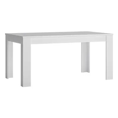 Lyon Large extending dining table 160/200 cm in White and High Gloss