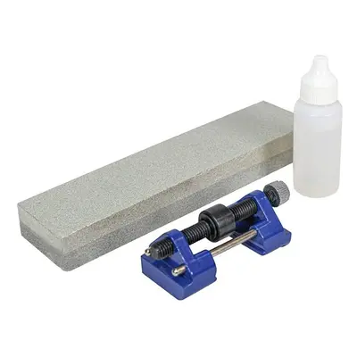 Faithfull FAIOS8CHG Sharpening Kit for Wood Chisels and Metal Blades Includes: Oilstone mm (8 In