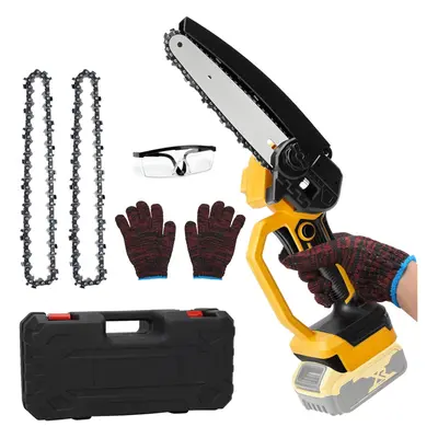 For Dewalt 20V Max Battery, Brushless Handheld Electric Chainsaw with Chain for Wood Cutting Tre