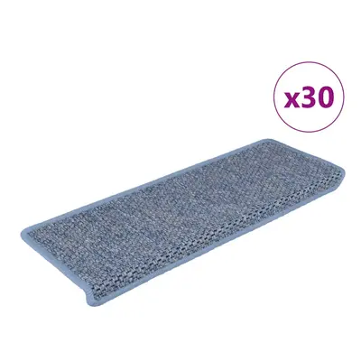 (blue) vidaXL Self-adhesive Stair Mats Stair Treads Protector Rug Sisal-Look pcs