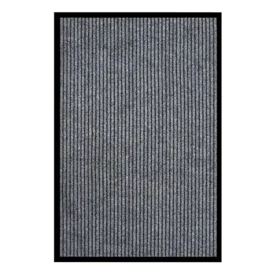 vidaXL Doormat Striped Grey 80x120 cm Home Floor Decorative Welcome Mat Rug