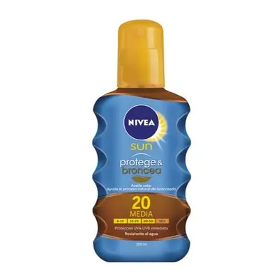 Nivea Sun Protect And Bronze Tan Activating Protecting Oil SPF20 200ml