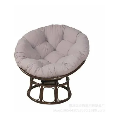 Gray, 120*120CM round thickened single cradle hanging basket cushion indoor and outdoor removabl