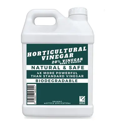 Organic 20% Horticultural Vinegar | Weed Killer | Herbicide | Pet Safe | Kills Weeds (5 Litre)