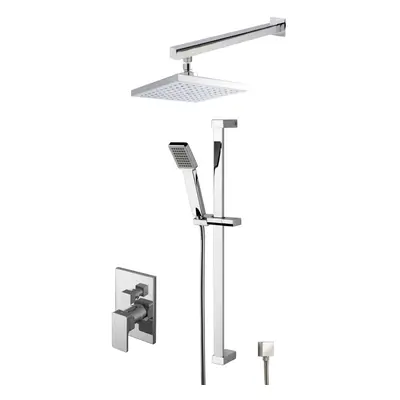 Empire Concealed Square Manual Valve Shower Set - Chrome - Balterley