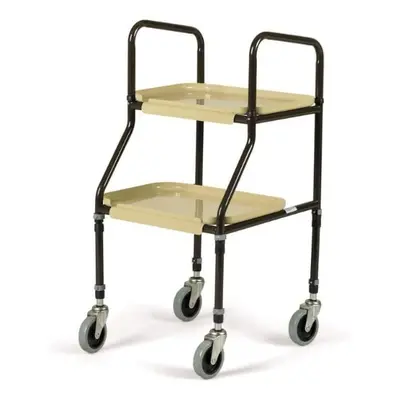 (Black) Trolley, height-adjustable organizer, perfect for storage and organization