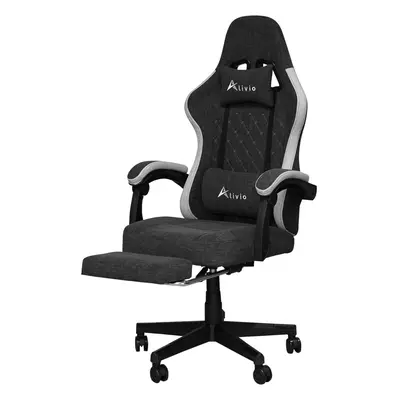 (BLACK) Alivio Fabric Degree Swivel Video Gaming Chair