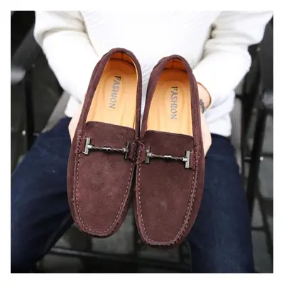 (brown, EU: 42) Men's Moccasins Horse Bit Loafer Driving Gommino Comfort Flats Casual Slip-ons P