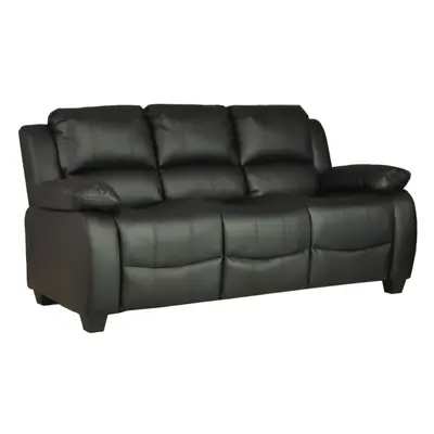 Valerie Black Leather Seater Sofa