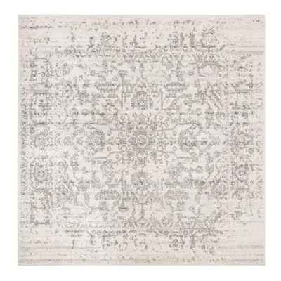 Safavieh MAD603G-9SQ x ft. Madison Traditional Square Power Loomed Rug, Silver & Ivory