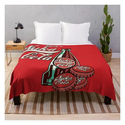 Fleece Throw Blanket Enjoy a... NUKA COLA Filled for Sofa Couch Kids x Inches