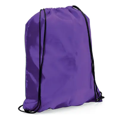 (Purple) eBuyGB Drawstring Backpack Rucksack School Sports Gym Bag