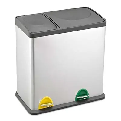 Evre Recycling Bin with Lid/36 Litre Capacity /2 Compartments(12L+24L)