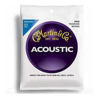 C.F. Martin & Co. M550 Phosphor Bronze Acoustic Guitar Strings, Medium