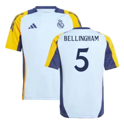 (XXL) Real Madrid Training Shirt (Glow Blue) - Kids (Bellingham 5)