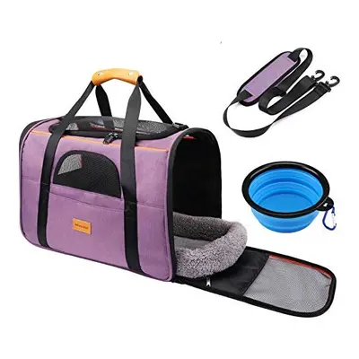 morpilot Pet Carrier Bag, Portable Cat Carrier Bag Top Opening, Removable Mat and Breathable Mes