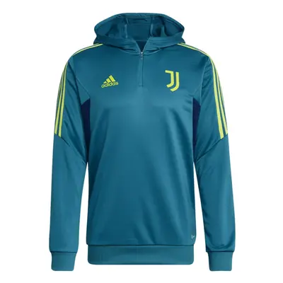 (XL) Juventus Hooded Track Top (Active Teal)