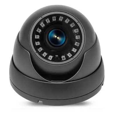 Metal Dome CCTV Camera 2.4MP Full HD 1080P Night Vision TVI AHD CVI CVBS Indoor Use Only (Black 