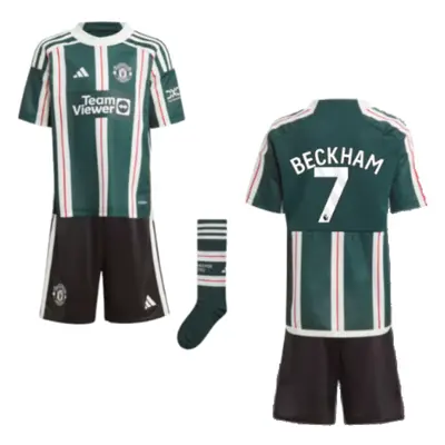 (3-4 Years) Man Utd Away Mini Kit (Beckham 7)