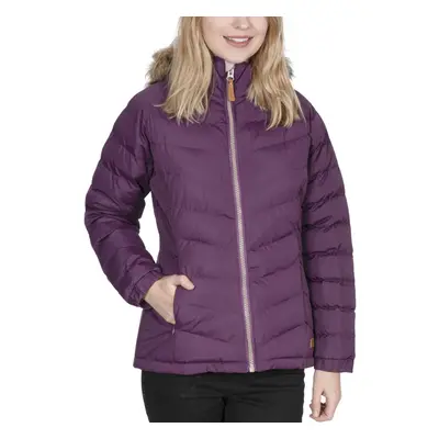 (XS, Potent Purple) Trespass Womens Nadina Fur Lined Hooded Padded Jacket Coat