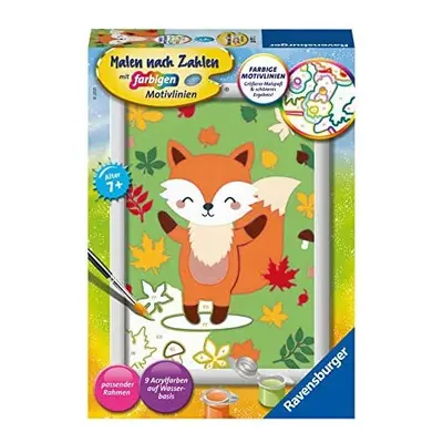 Ravensburger Cute Painting by Numbers Sweet Fox, Yellow