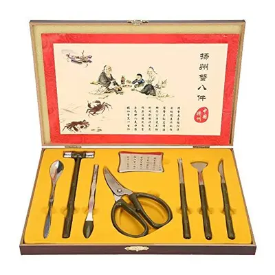 Seafood Tools Set-8PCS Professional Sea Food Tool Lobster Crab Cracker Tools Stainless Steel Sea