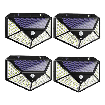 (4pcs) 2/3/4PCS 100LED Solar Light Wireless Motion Sensor Waterproof Security Outdoor Garden Wal