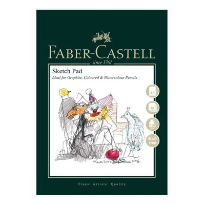 Faber-Castell Art & Graphic Sketch Pad, A3 GSM Pad of Sheets, White