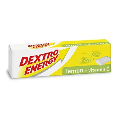 Dextro Energy Lemon Glucose Tablets with Vitamin C, g, Packs, Energy Tablets, for a Quick Burst 