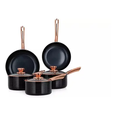 Tower Piece Pan Set saucepans and frying pans - Rose Gold