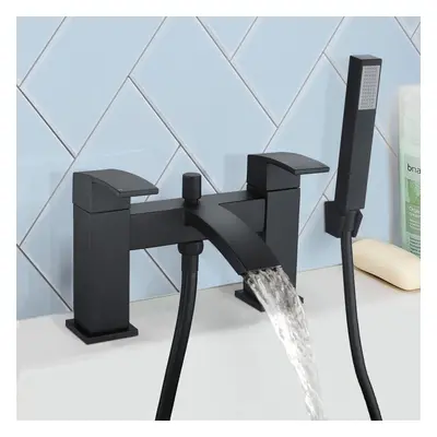 Arke Bath Shower Mixer Black Matt Tap