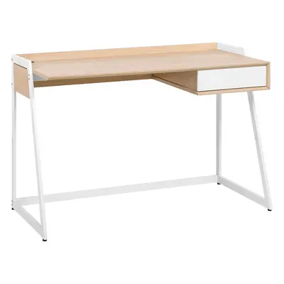 Home Office Desk with Storage White QUITO