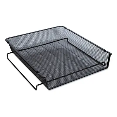 Universal UNV20004 Deluxe Mesh Stackable Front Load Tray - Letter Size Files Black