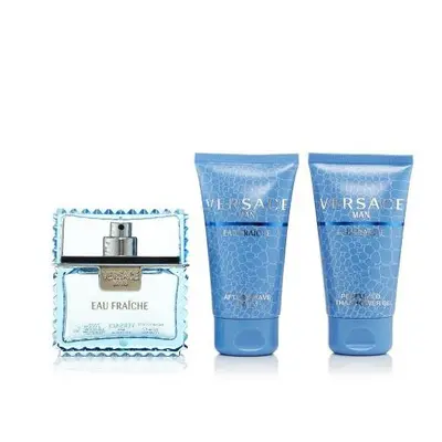 Versace Eau Fraiche Pcs Set: 1.7 Eau De Toilette Spray + 1.7 Perfumed Bath & Shower Gel + 1.7 Af