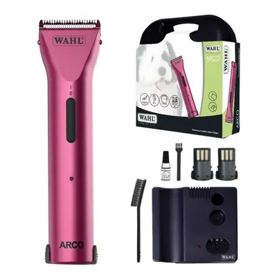 Wahl Arco Slim Rechargeable Cordlesss Dog Grooming Clipper, Pink