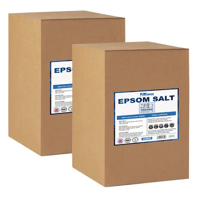 (2 x 25Kg) Epsom Salt Medical Grade 25Kg Box Vegan Vegetarian