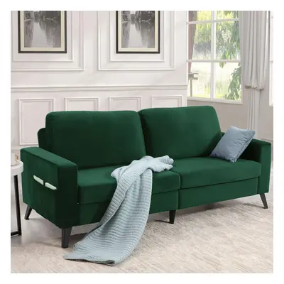 (Green, Velvet) YODOLLA 2m Sofa Couch Modern Decor Furniture