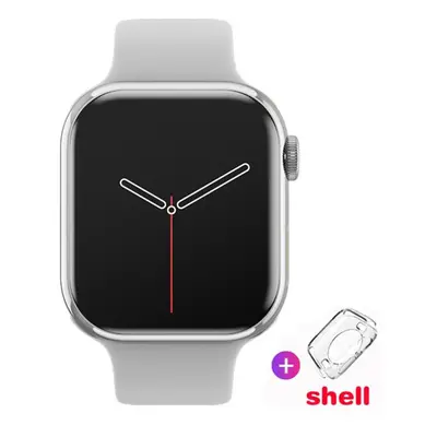 (silver, silicone strap) Smart Watch Women Ultra Series Nfc Smartwatch Men Bt Call Waterproof Wi