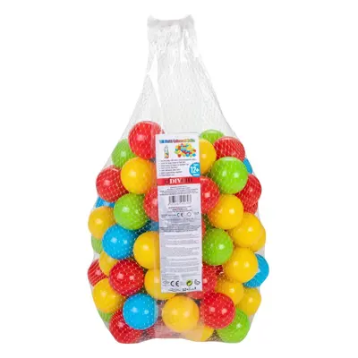 (4 Color Muilticolor Balls, PC) Soft Plastic Mini Play Balls for babies and toddlers