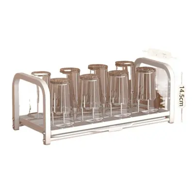 (as the picture, cup rack white) Dish Drying Rack For Kitchen Sink Organizer Stainless Steel Lar